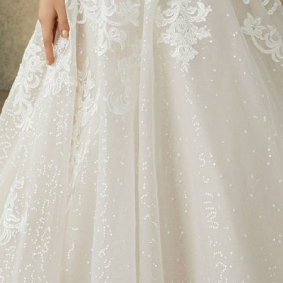 New/Never worn wedding dress by Morilee w/ veil - Picture 6 of 13